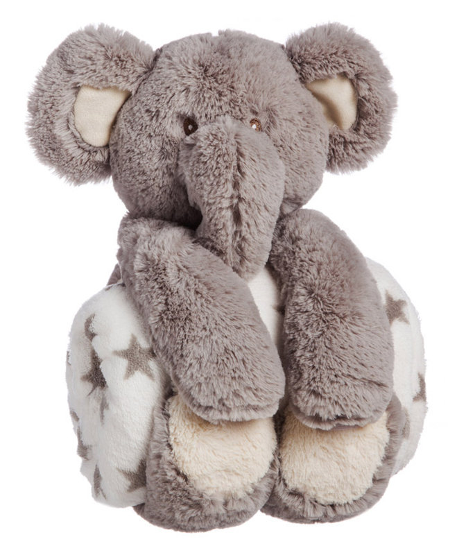 Viv + Rae Helle Cuddly Elephant Stuffed Animal Blanket Gift Set